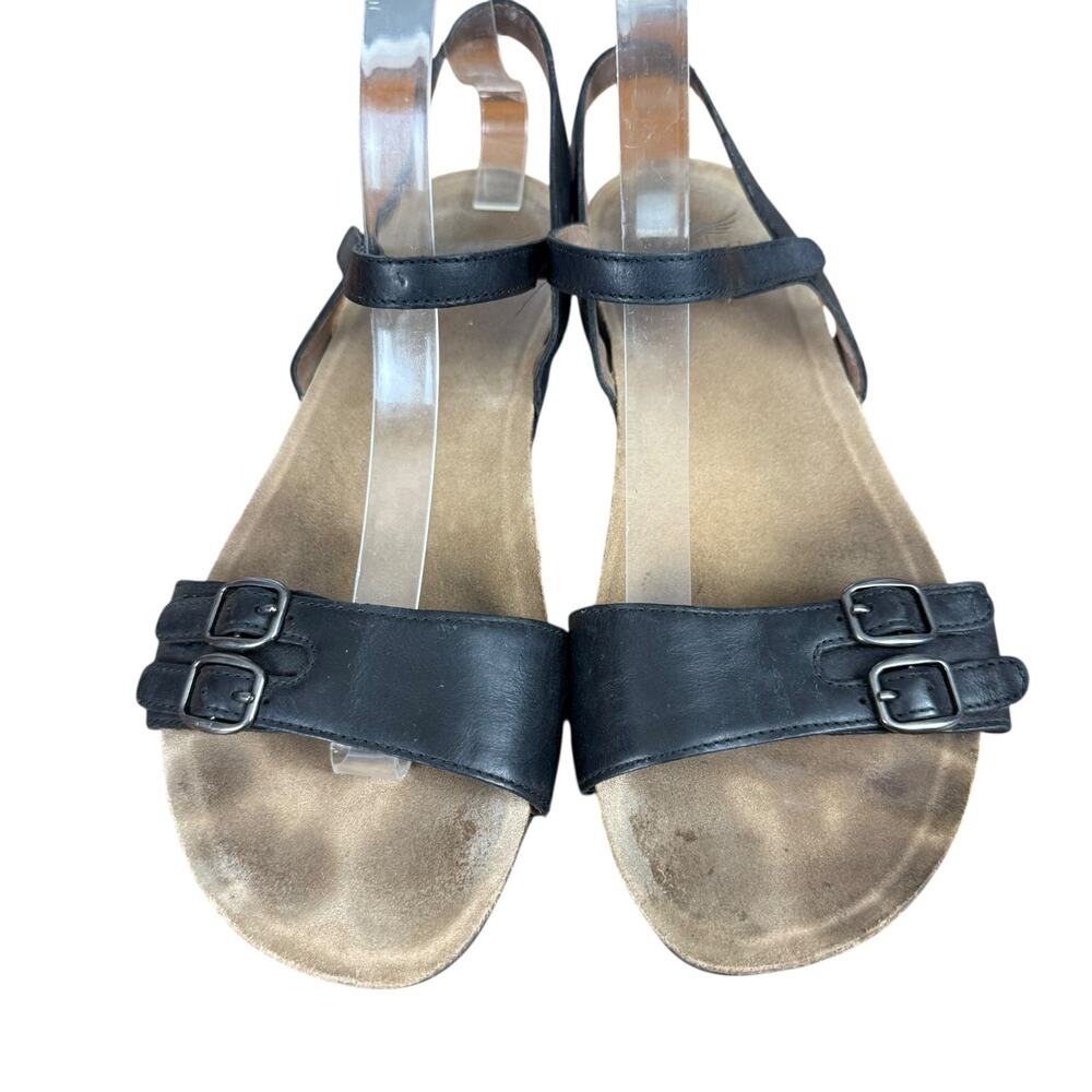 Dansko Rebekah 6021470200 Black Leather Sandals Ankle Strap Shoes sz 41 10.5 11 - Picture 6 of 16